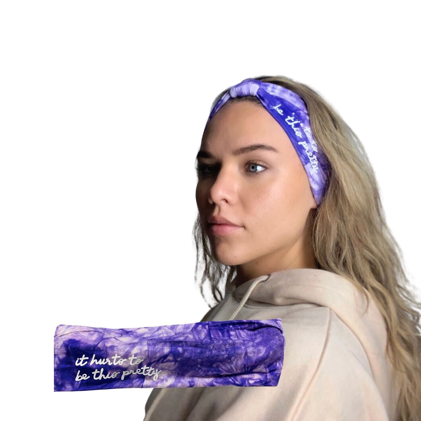 Tie Dye "It Hurts To Be This Pretty" Headband