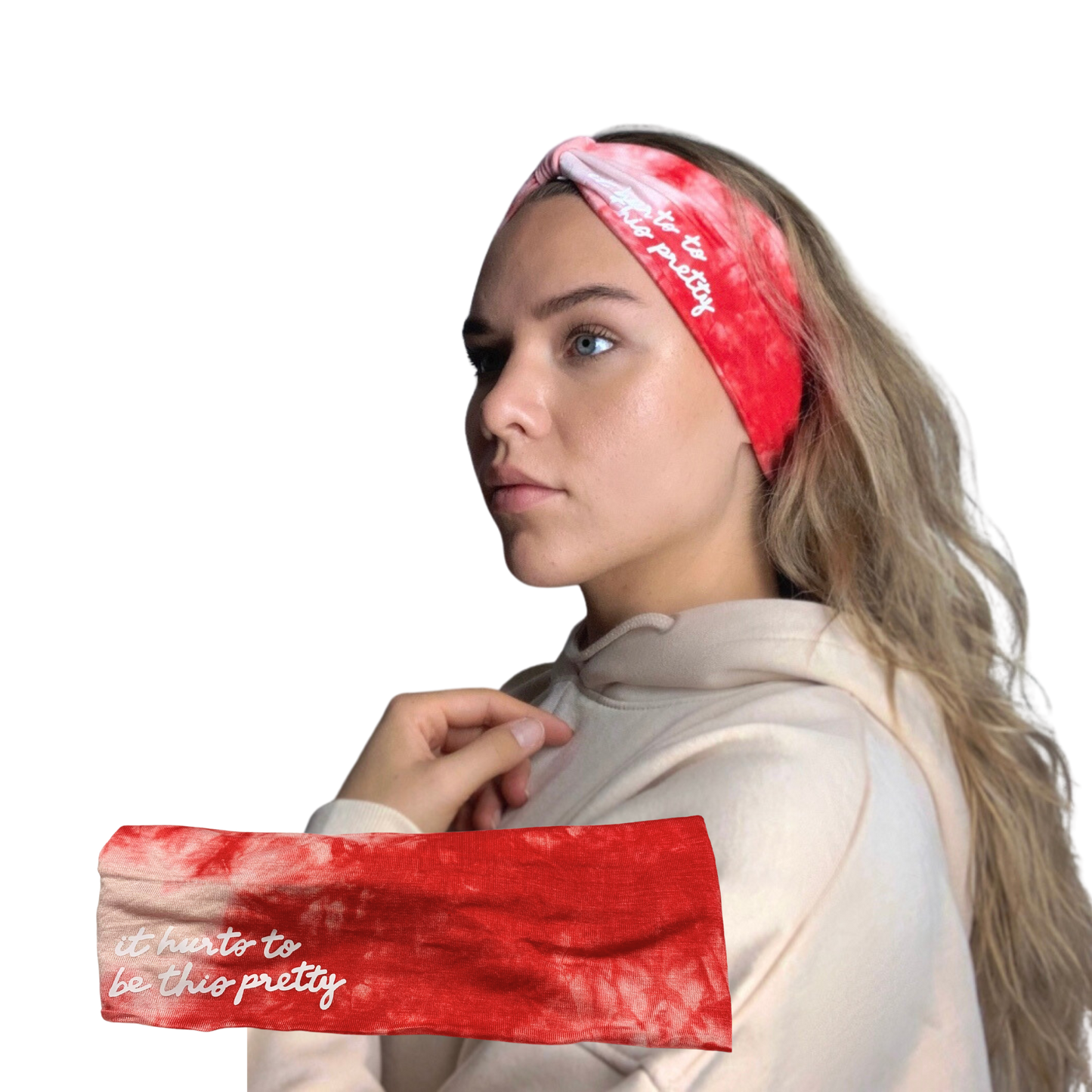 Tie Dye "It Hurts To Be This Pretty" Headband